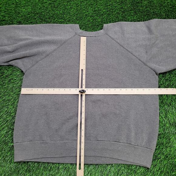 Vintage Georgia-Tech Sweatshirt Womens M/L 25x23 Baggy Crop Faded - Picture 4 of 13